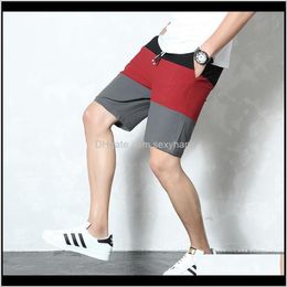 Mens Clothing Apparel Drop Delivery 2021 Varsanol Compression Shorts For Men Made Of Cotton Casual Homme Striped Clothes Bermuda Masculina 4X