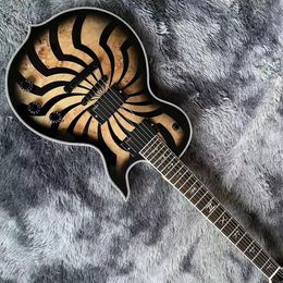 Custom Wylde Odin Audio Grail Charcoal Burst Buzzsaw Electric Guitar