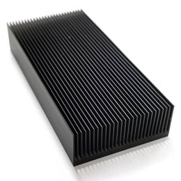 -Elektrische Fans Durable Silber Aluminium Strahlungsflosse Kühlkühlkörper 80x27x150mm für LED-Leistungstransistor Elektrischer Kühler-Chip