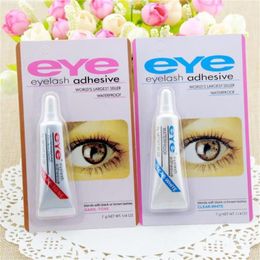 Drop ship with packing Practical Eyelash Glue white & black Waterproof False Eyelashes Adhesive Makeup Eye Lash Glues make up tools