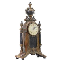 Desk & Table Clocks American Retro Clock Silent Large Vintage Living Room Luxury Antique Decor Desktop Bedroom Gift Ideas