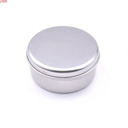 80ml Cream Jar Lip Balm Containers Metal Empty Cosmetic Tin Aluminium Round Cans Box Buckle Lid 50pcs/lotjars