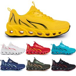 Running Shoes non-brand men fashion trainers white black yellow gold navy blue bred green mens sports sneakers #140