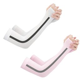2Pcs Arm Sleeves Warmers Sports Sleeve Sun UV Protection Hand Cover Cooling Warmer Running Fishing Cycling Ski Elbow & Knee Pads