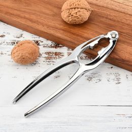 Vegetable Tools Durable Nutcracker Tool Kitchen Gadgets Metal Nut Glossy Silver Zinc Alloy Walnut Cracker RH3013