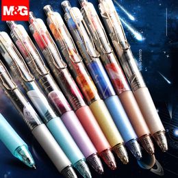 Gel Pens M&G Press Pen Water Student Special Black Water-based 0.5MM Quick-drying Supplies