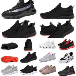 F5G0 casual running shoes Comfortable men breathablesolid Black deep grey Beige women Accessories good quality Sport summer Fashion walking shoe 4