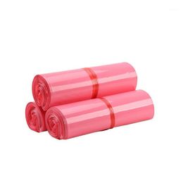 100Pcs/lot Pink Courier Mail Bags Self-seal Adhesive Storage Plastic Poly Envelope Mailer Express Bag