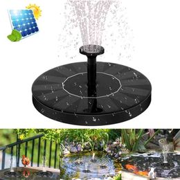 Solar Fountain Pump 1.4W Circle Garden Water Powered Floating For Birdbaths 210713