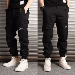 Fashion Streetwear Men Jeans Loose Fit Casual Camoflage Cargo Pants Harem Trousers Big Pocket Hip Hop Joggers Pants210H