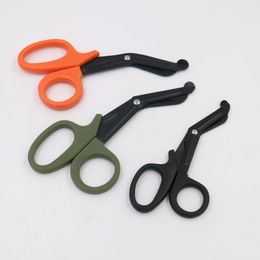 50pcs Medical Emergency Scissor Canvas Field Equip Hot Shears Shearing Regulations Emt With Fine Teeth Survival Rescue Gardon Tent Cutter Wool Scissors