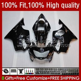 Injection Mould Fairings For HONDA CBR 600 F4i FS CC F4 i 600F4i CBR600 F4i Glossy Black 04 05 06 07 55No.73 CBR600F4i 600CC 2004 2005 2006 2007 CBR600FS 04-07 OEM Body Kit