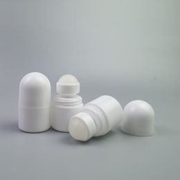 30ml Plastic Roll On Bottles White Empty Roller Bottle 30cc Rol-on Ball Bottle Deodorant Perfume Lotion Light Container DH9586