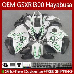 Injection Body For SUZUKI Hayabusa GSXR 1300 CC GSXR-1300 08-19 77No.26 1300CC GSXR1300 08 09 10 11 12 13 GSX Green flames R1300 2014 2015 2016 2017 2018 2019 OEM Fairing