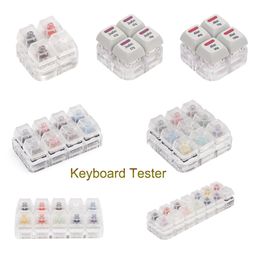 14 Key Caps Translucent Keycaps Testing Tool Kailh Box Switches Keyboard Tester Kit Clear Keycaps Sampler PCB Mechanical Keyboar