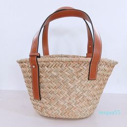 Women Shopping Bags Fashion casual Womens Bag Handbag Totes High-capacity Plant material Large volume Straw weaving