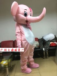 Mascot Costumes New Elephant Mascot Costume Cartoon Suit Mascotte Mascot Cartoon Character Costume Christmas Party Suit Fancy Dress