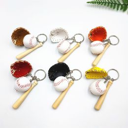 Mini Baseball Keychain Party Favour for Boy and Girls Gifts Hangle on Bag Jewellery Pendant