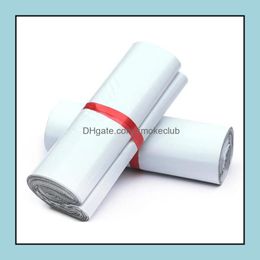 Mail Transport Packaging Packing Office School Business & Industrialgood Quality 28X42Cm White Mailer Self-Seal Mailbag Plastic Envelope Cou