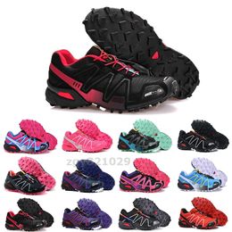 2021 Top speed cross 3 outdoor womens running shoes SpeedCross runner Jogging III Black Green Red Blue lady Trainers Sports Sneakers V67