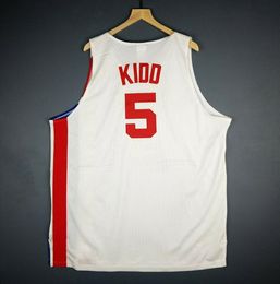 rare Basketball Jersey Men Youth women Vintage 5 Jason Kidd NJ High School Lincoln Size S-5XL custom any name or number