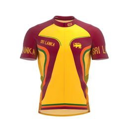 Racing Jackets 2021 SriLanka More Style Men Classic Cycling Team Short Sleeved Bike Road Mountain Clothing Outdoor Jersey