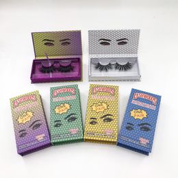 25mm Eyelashes Custom Backwoods Eyelash Box Fluffy Dramatic Mink Strip Lashes Lashwood Packaging Case 3D Lash Package