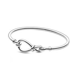 NEW 2021 100% 925 Sterling Silver Bow Bracelet Fit DIY Original Fshion Jewellery Gift 1234567