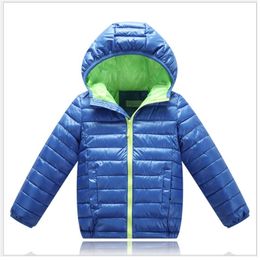 Solid Boys Down Coat Children Winter Jacket Hoodies Coats Boy Parkas Snowsuit Cotton-padded outerwear 5 6 7 8 Year 210413