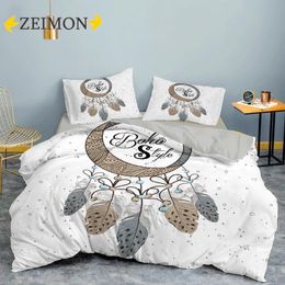 Bedding Sets ZEIMON 3D Set Bohemian Dream Catcher Single Double Size Lightweight Polyester Duvet Cover With Pillowcase 2/3Pcs