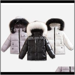 Coat Outwear Clothing Baby Maternity Drop Delivery 2021 Kids Winter Duck Down Hooded Fur Coats Boys Girls Children Thick Waterproof Toddler B