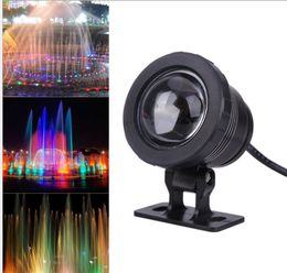 2021 LED Underwater Lights AC85-265V DC12V 5W 10W IP67 RGB Pool Lights Lamp LED Spotlight with 24Keys Remote