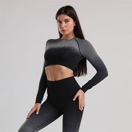 LANTECH Women Sports Suits Yoga Sets Gym Fitness Athletic Pants wear Leggings Shirt Exercise Active Tops Clothes 210802