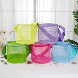 Mesh Shell Wrap Beach Bag Gift Wraps Baby Storage Bags Children Treasures Collection Meshes Tote