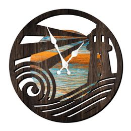 Wall Clocks Unique Design Decorative Clock European Style Silent Wooden Modern For Living Room Home Decor Wood
