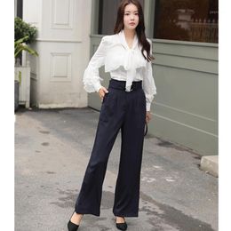 Blusa Blanca Pantalones Negros Oferta Online | DHgate.com