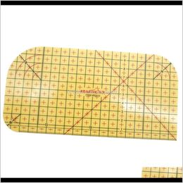 Notions Apparel Drop Delivery 2021 Diy Patchwork Ironing Control Ruler Sewing Tools Knitting Accessories Rtud9