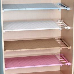 Adjustable Closet Organizer Storage Shelf Wall Mounted Kitchen Rack Space Saving Wardrobe Decorative Shelves Cabinet Holders 211102
