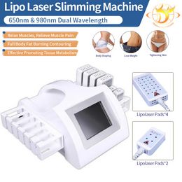 laser diode wavelength Canada - Slimming Machine 2021 Newest Technology Dual WaveLength Lipo Laser Diode Fat Reduction Slim Equipment for Salon Use201