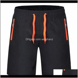 Mens Clothing Apparel Drop Delivery 2021 Plus Size Men Women Beach Casual Elastic Waist Quick Dry Solid Board Shorts Summer Male And Female Y
