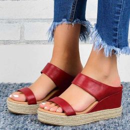 Women's Sandals 2021 Wees Summer Outdoor Beach Snake Sandals Woman Solid Colour Fashion Gladiator Slip On Casual Ladies Shoes X0526