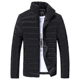 JAYCOSIN 2020 new Jacket Boys Men winter Warm Stand Collar solid Slim Winter Zip Coat Jacket durable fashion sports Outwear X0621