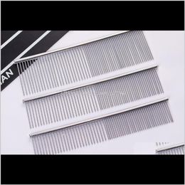 Dog Wholesale Stainless Steel Needle Pet Grooming Dogs Singlesided Unhairing Comb Cats Removal Hair Combs 045 Nhuqg 4Pczr