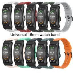Silicone Strap for Huawei TalkBand B3 16mm bracelet wrist eplacement sport straps for Huawei Band B6 smart watch accessories