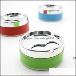 Smoking Aessories Household Sundries & Gardenlarge Capacity Colorf Ashtrays Promotion Gift Plastic Round With Er Home Office Coffee Shop Bar