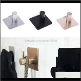 Hooks Rails Self Adhesive Home Wall Door Hook Key Rack Kitchen Towel Hanger Aluminum Otafy Mdbxg