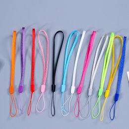 Round Nylon Wrist Hand Cell Phone Mobile Chain Straps Keychain Camera USB MP4 Charm Cords DIY Hang Rope Colorful Lanyard