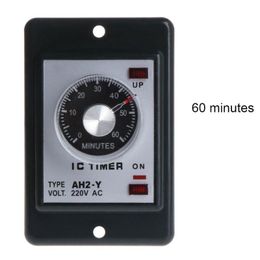 Timers AC 220V AH2-Y Power On Delay Timer 1/3/5/10/30/60 Seconds 3/6/10/30/60 Minutes