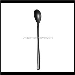 Kitchen, Dining Bar Home & Gardencolorful Spoon Long Handle Spoons Flatware Coffee Drinking Tools Kitchen Gadget Drop Delivery 2021 Ml4Wt
