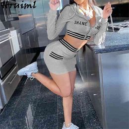 2 Piece Set Women Skirt and Top Plus Size Sport Fashion Tracksuit Summer Elegant Hoodies Streetwear Letter Print 210513